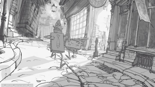 Attribution - Boxtrolls storyboard, Courtesy of LAIKA