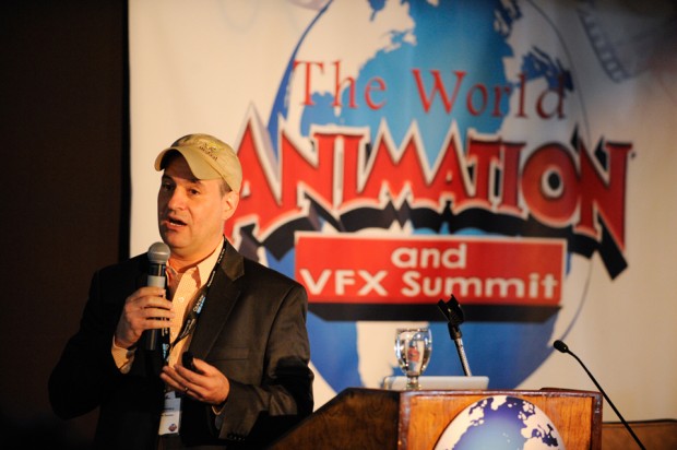 David Steinberg, the senior VP of animation production at Nickelodeon Studios, gives a keynote address to start the second day of the World Animation and VFX Summit.