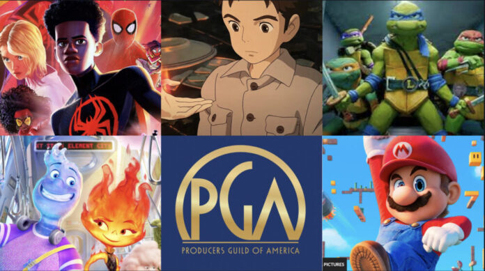 Animation Nominees for the Producers Guild of America