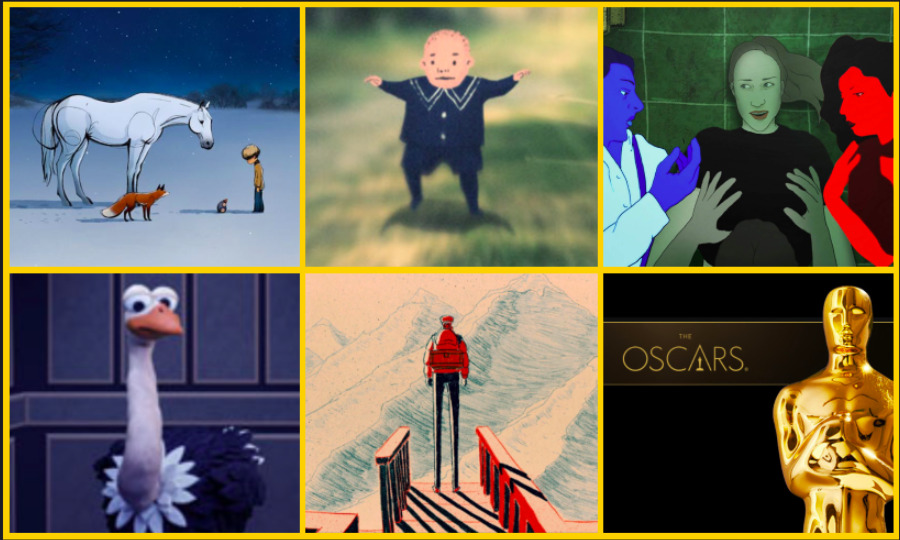 The 2022 Oscar nominated shorts are The Boy, the Mole, the Fox and the Horse, The Flying Sailor, My Year of Dicks, Ice Merchants, and An Ostrich Told Me the World Was Fake and I Think I Believe It!