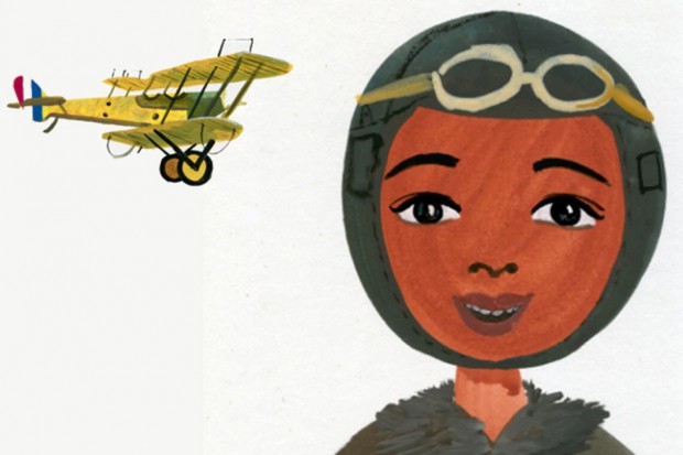 Bessie Coleman illustration