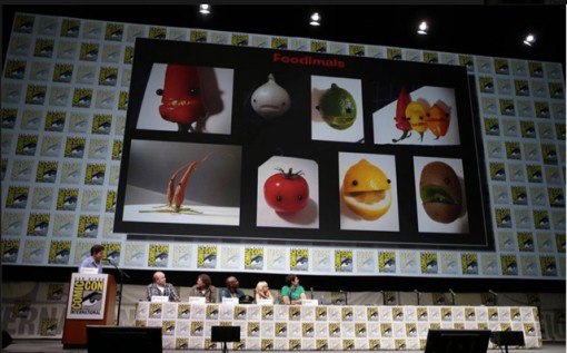 Image from the Cloudy 2 panel at Comic-Con