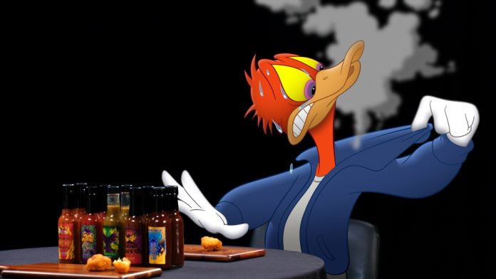 Donald Duck feels the heat on 'Hot Ones'