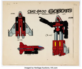 GoBots Fitor and Sparky Pair of Color Model Cels (Hanna-Barbera, 1984)