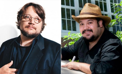 (from left) Guillermo del Toro and Jorge R. Gutierrez