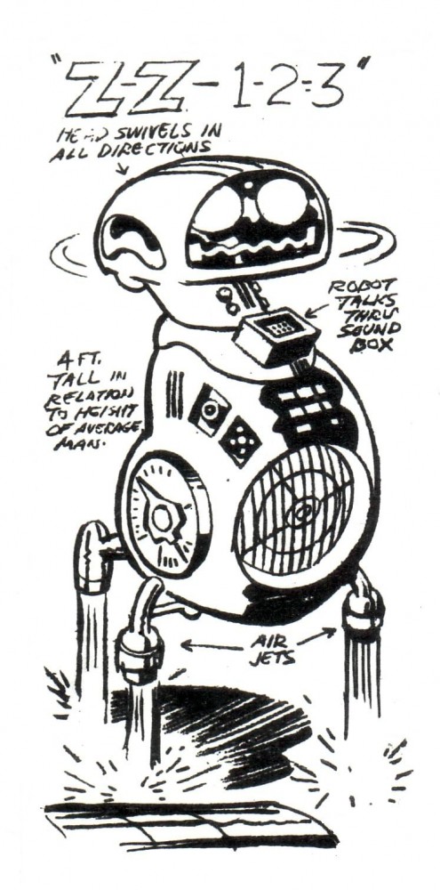 Herbie "the Kirby" Robot, by Jack Kirby, 1979.