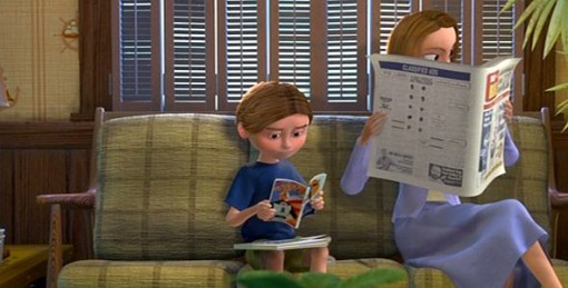 Incredibles comic book in Finding Nemo