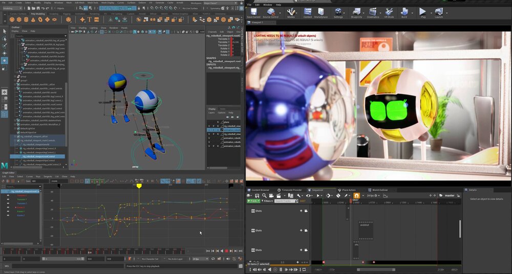 Unreal Live Link for Autodesk Maya