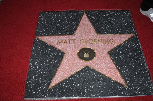 Executive Producer Matt Groening's Star on the Hollywood Walk of Fame Tuesday, Feb. 14 in Hollywood, CA. THE SIMPSONS © 2012 TCFFC ALL RIGHTS RESERVED. CR: Scott Kirkland/FOX