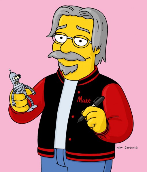 Matt Groening as himself on The Simpsons