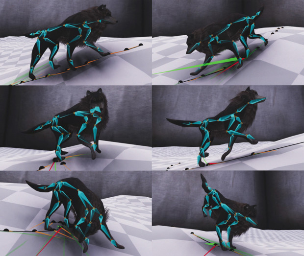 Mode-Adaptive Neural Networks for Quadruped Motion Control