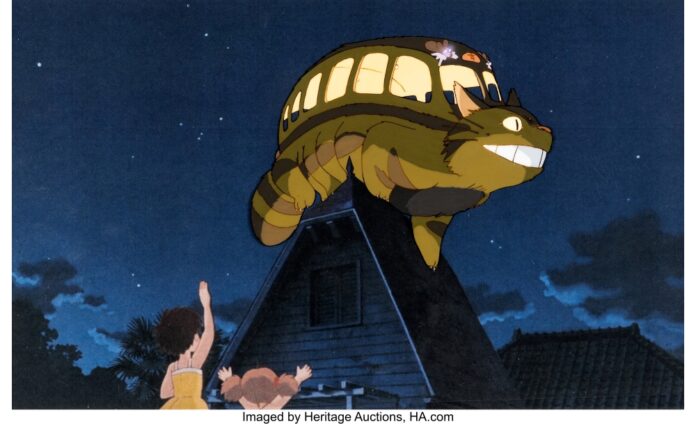 'My Neighbor Totor' Catbus production cel [Studio Ghibli, 1988]