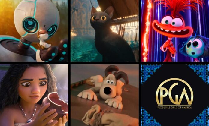 PGA Awards Animation nominees