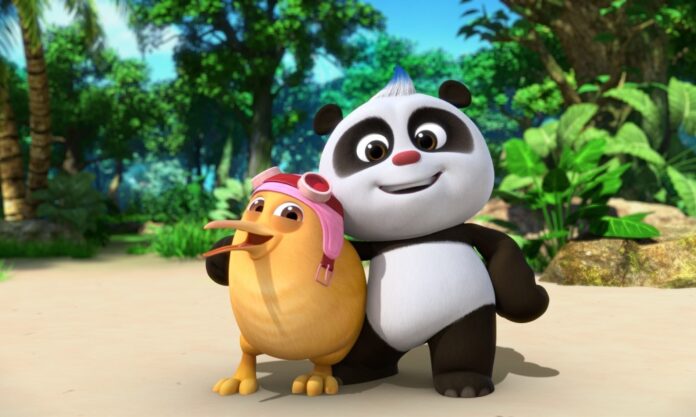 Panda and Kiwi