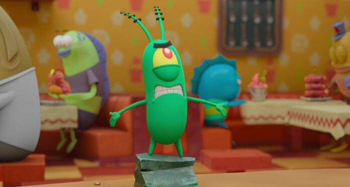 Plankton’s world is flipped upside down when his plan for world domination is thwarted in 'Plankton: The Movie' [Netflix/Nickelodeon Movies © 2025]