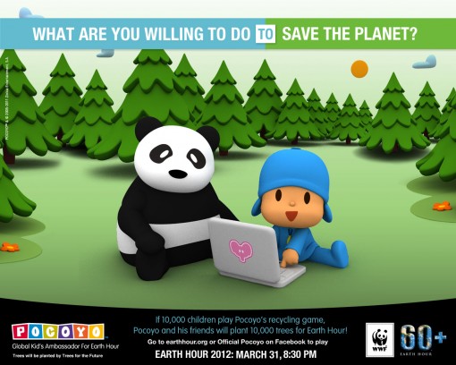 Pocoyo's Earth Hour Initiative