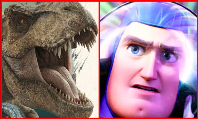 Jurassic World: Dominion and Lightyear took the number one and two spots at the U.S. box office this weekend.