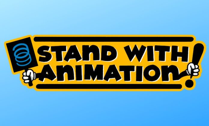 Stand with Animation banner