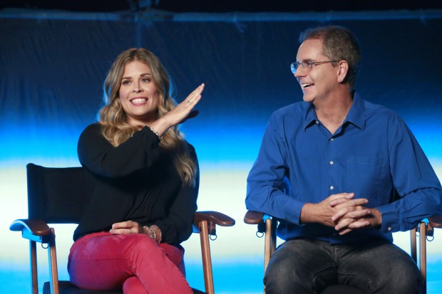 ABC SPECIAL - THE STORY OF FROZEN: MAKING AN ANIMATED CLASSIC - Academy Award-winning directors of "Frozen" - Jennifer Lee and Chris Buck – share the behind-the-scenes secrets of making the biggest animated film of all time in the ABC special "The Story of Frozen: Making An Animated Classic" - airing TUESDAY, SEPT. 2 (8:00-9:00pm, ET) on the ABC Television Network. (ABC/Ron Tom) JENNIFER LEE, CHRIS BUCK