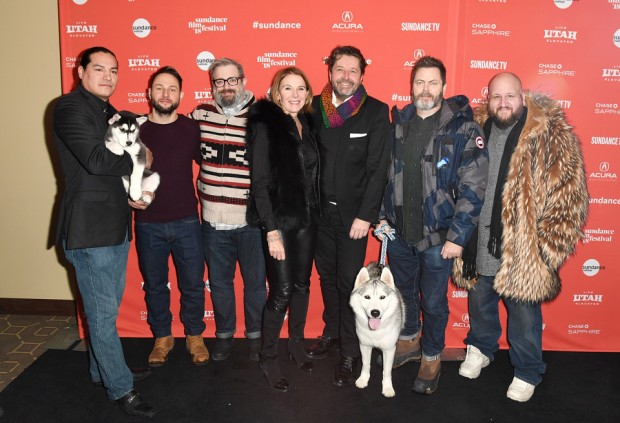 Eddie Spears (actor), Alexandre Espigares (director), Patrick Hubley (Utah Film Center), Christel Henon (Bidibul Productions), Guy Daleiden (CEO Film Fund Luxembourg) Nick Offerman (actor), Stephen Kramer, Glickman (actor). Photo copyright FILM FUND Luxembourg.