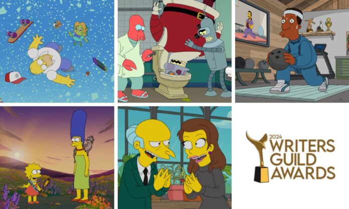 Writers Guild Animation nominees