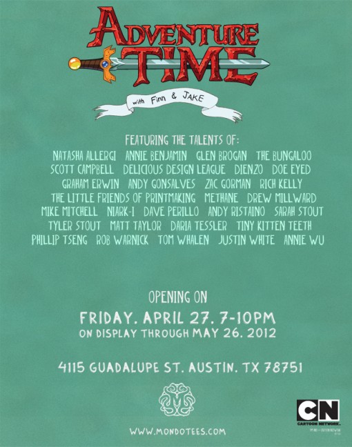 Mondo presents... Adventure Time - An Exhibition of the Algebraic