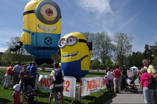 The Despicable Me 2 Minions were a huge hit at the Festival this year.