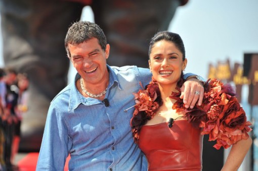 Antonio Banderas (left) with Salma Hayek