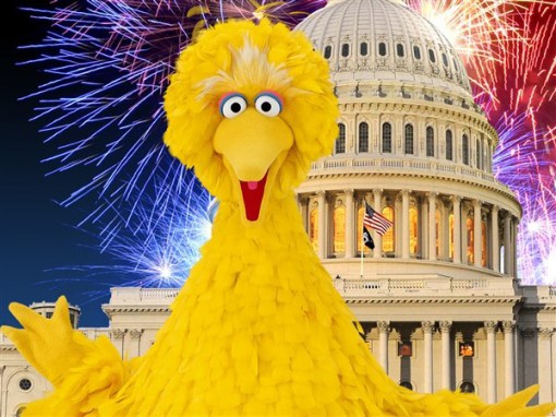 Vote for Big Bird! Join the Million Muppet March!