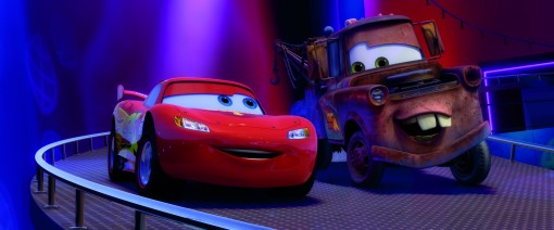 "CARS 2" (L-R) Lightning McQueen (voice by Owen Wilson), Mater (voice by Larry the Cable Guy) ©Disney/Pixar. All Rights Reserved.