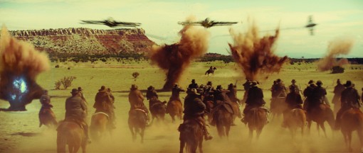 The cowboys fight for their lives in an event film for summer 2011 that crosses the classic Western with the alien-invasion movie in a blazingly original way: Cowboys & Aliens