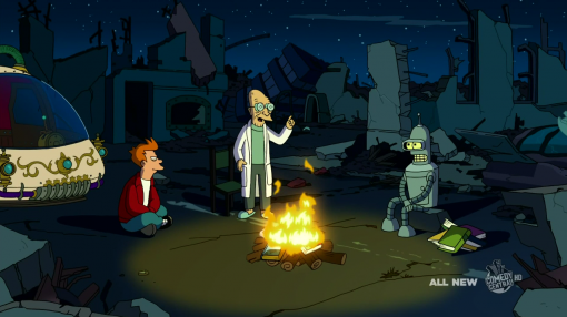 Futurama's "The Late Philip J. Fry" episode