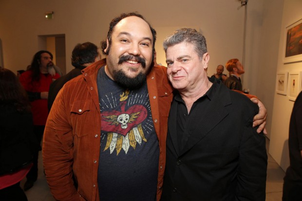 (from left) Jorge Gutierrez and Gustavo Santaolalla