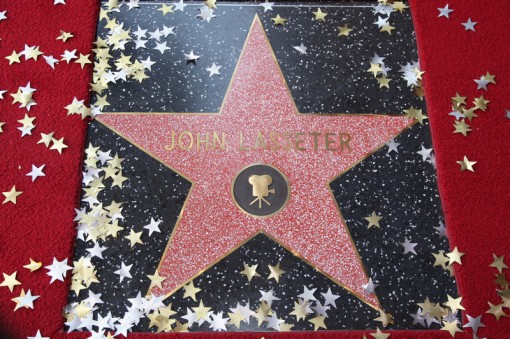 John Lasseter's newly unveiled star at the John Lasseter Star Ceremony in front of the El Capitan Theatre in Hollywood, CA on Tuesday, November 1, 2011. (Alex J. Berliner/ABImages)