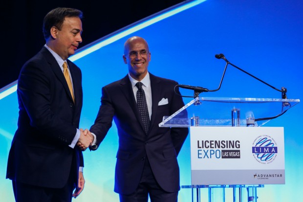 DreamWorks Animation CEO Jeffrey Katzenberg delivers the keynote address at the 2014 Licensing Expo