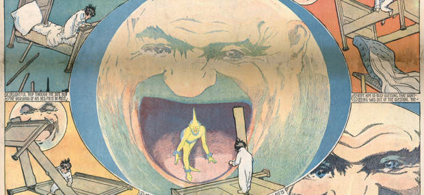 Panel from Winsor McCay’s Little Nemo comic strip, which ran off and on 1905-1926. 