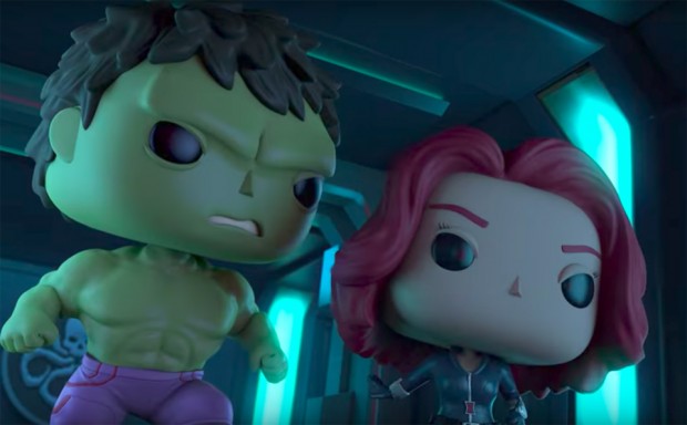 Marvel Funko Hulk and Black Widow