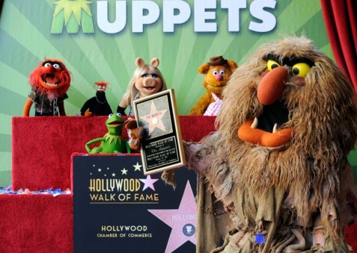 The Muppets who were honored with 2,466th Star on the Hollywood Walk of Fame in front of the El Capitan Theatre on March 20, 2012 in Hollywood, California. (Photo by Frazer Harrison/Getty Images)