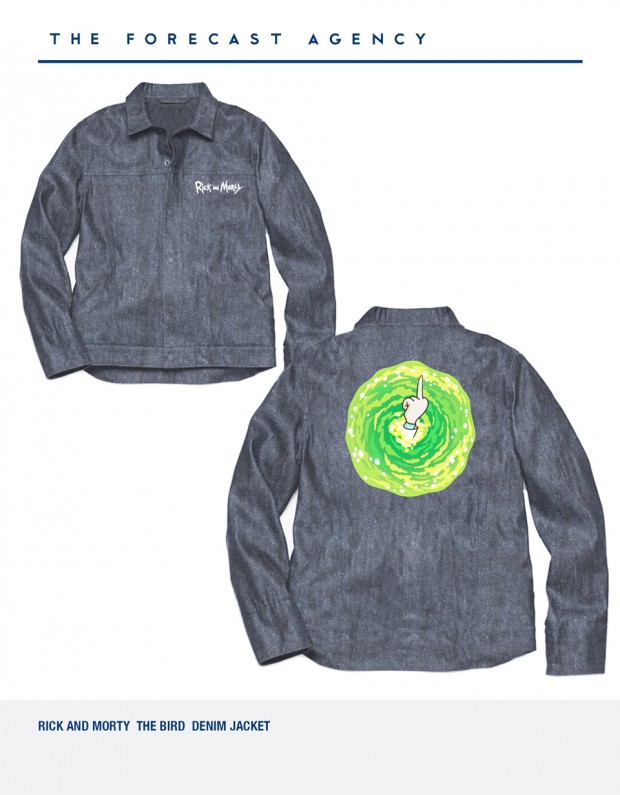 The Forecast Agency Rick and Morty denim jacket