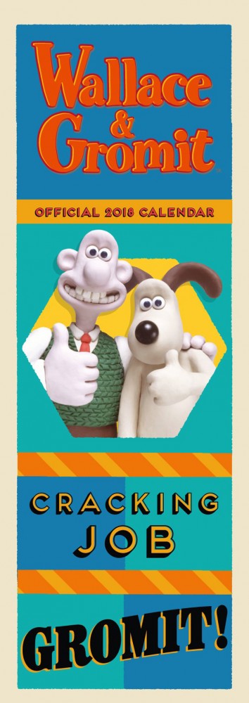 Wallace & Gromit Official Slim 2018 Calendar