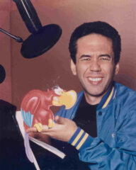 Gilbert Gottfried recording "Iago" for 'Aladdin' (1992)